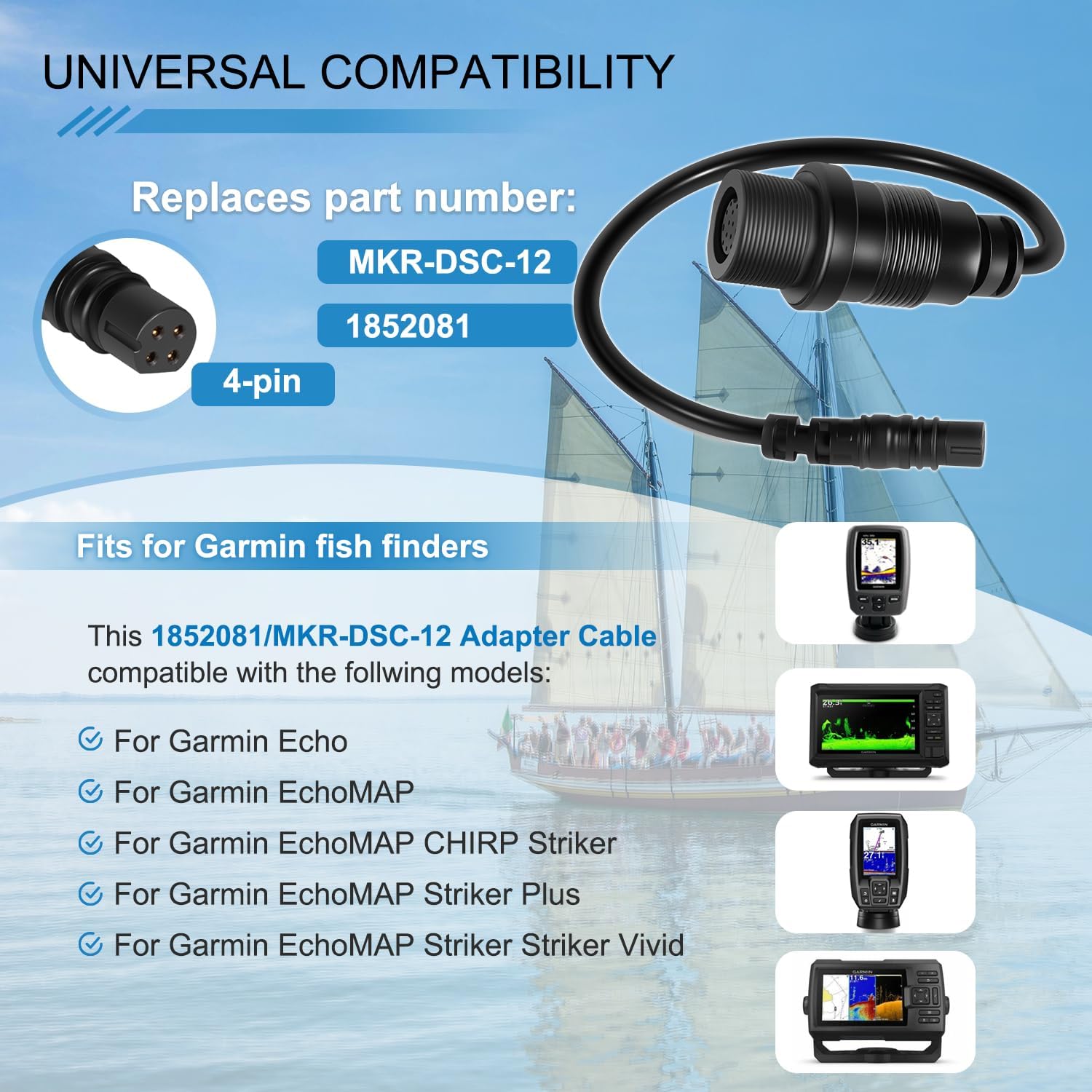 1852081 MKR-DSC-12 Adapter Cab - Fish Finder ulasan dan harga