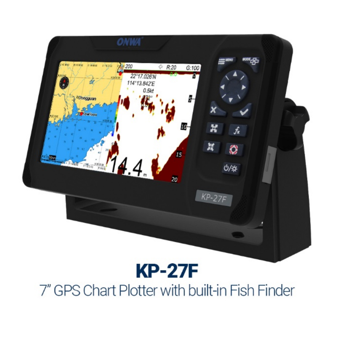 ONWA KP-27F 7-inch Marine GPS  - Fish Finder Gps ulasan dan harga